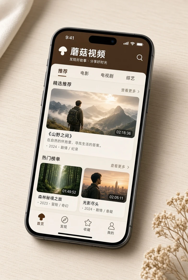 蘑菇视频APP栏目图片